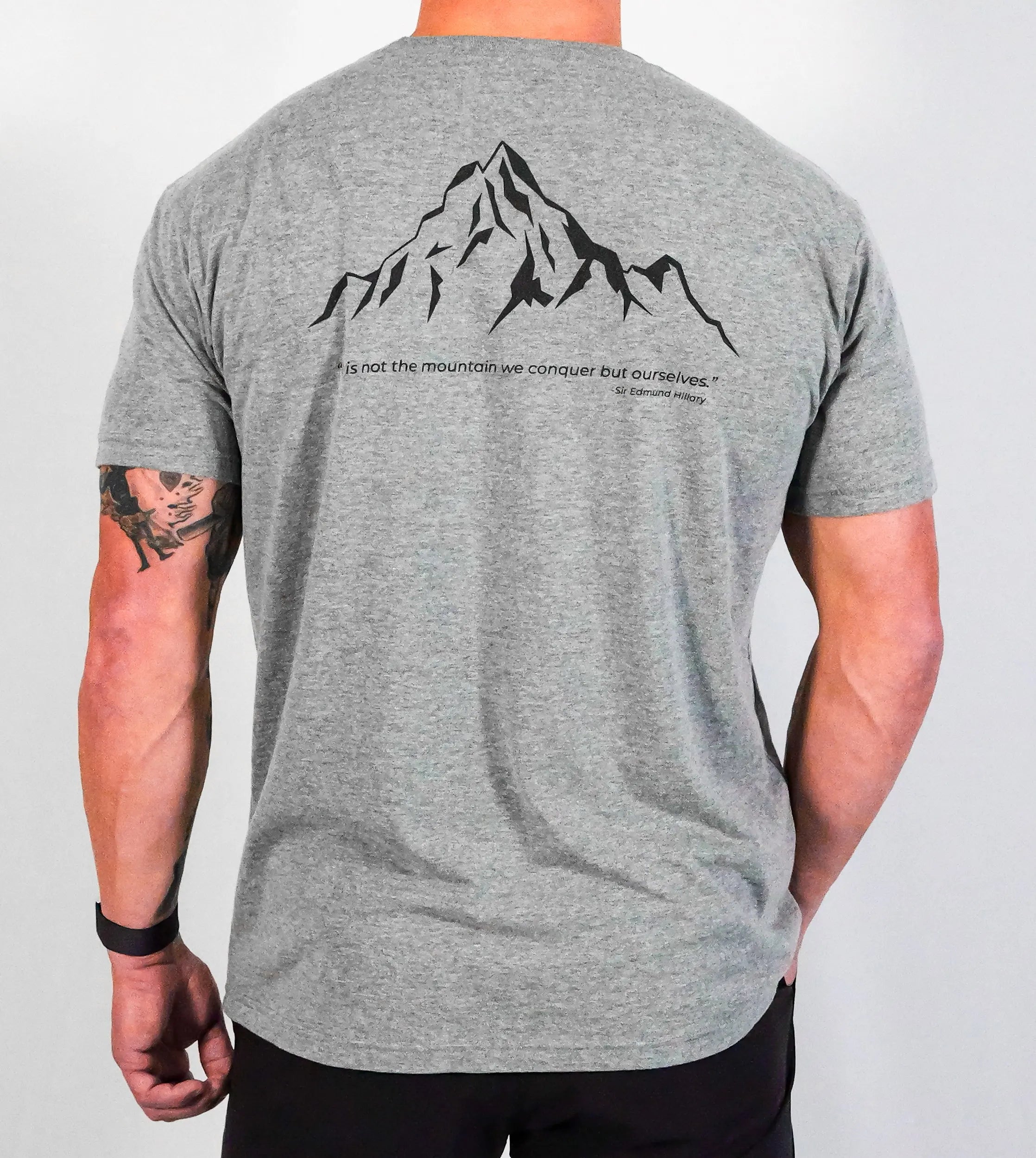 Limited Run: The Mountain Tri-Blend Shirt - Premium Heather & Legion Blue LiveATTA